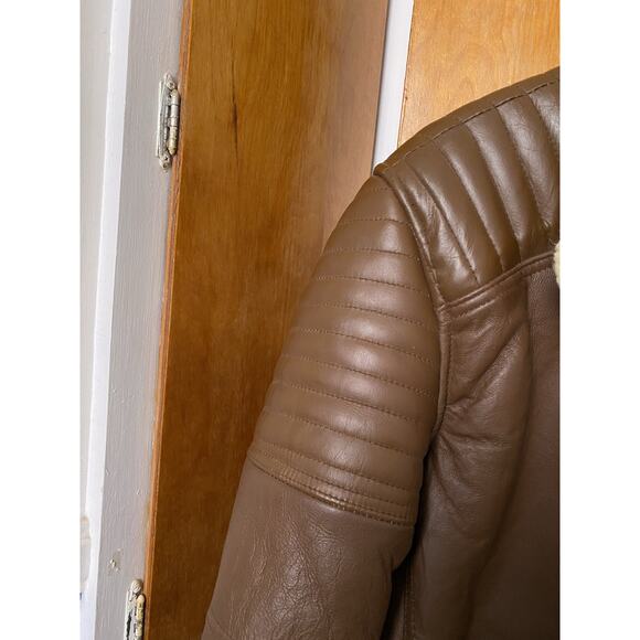 Men's B3 Flight Pilot RAF Aviator Shearling Sheepskin Leather Bomber Jacket Sz M - Picture 10 of 12